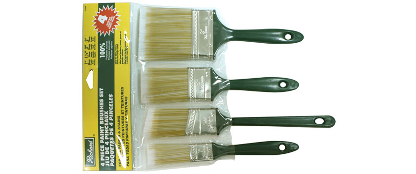 Richard 81304 4 pcs paint brush set polyester (1 '' - 1 1/2'' - 2'' - 3'')