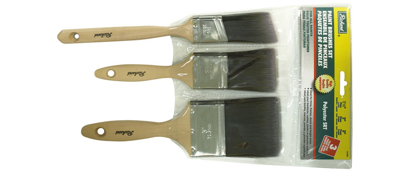 Richard 81305 3 pcs paint brush set polyester SRT (1 1/2'' - 2'' - 3'')